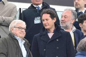 John Elkann in tribuna allo Juventus Stadium