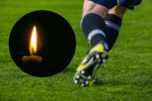 un calciatore e una candela