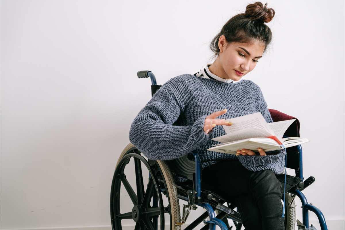 studentessa con disabilità